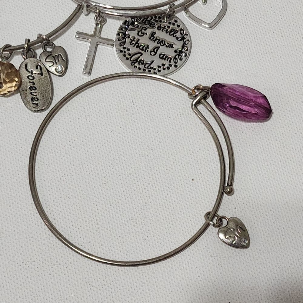 SM charm bangle bracelets - Picture 4 of 4